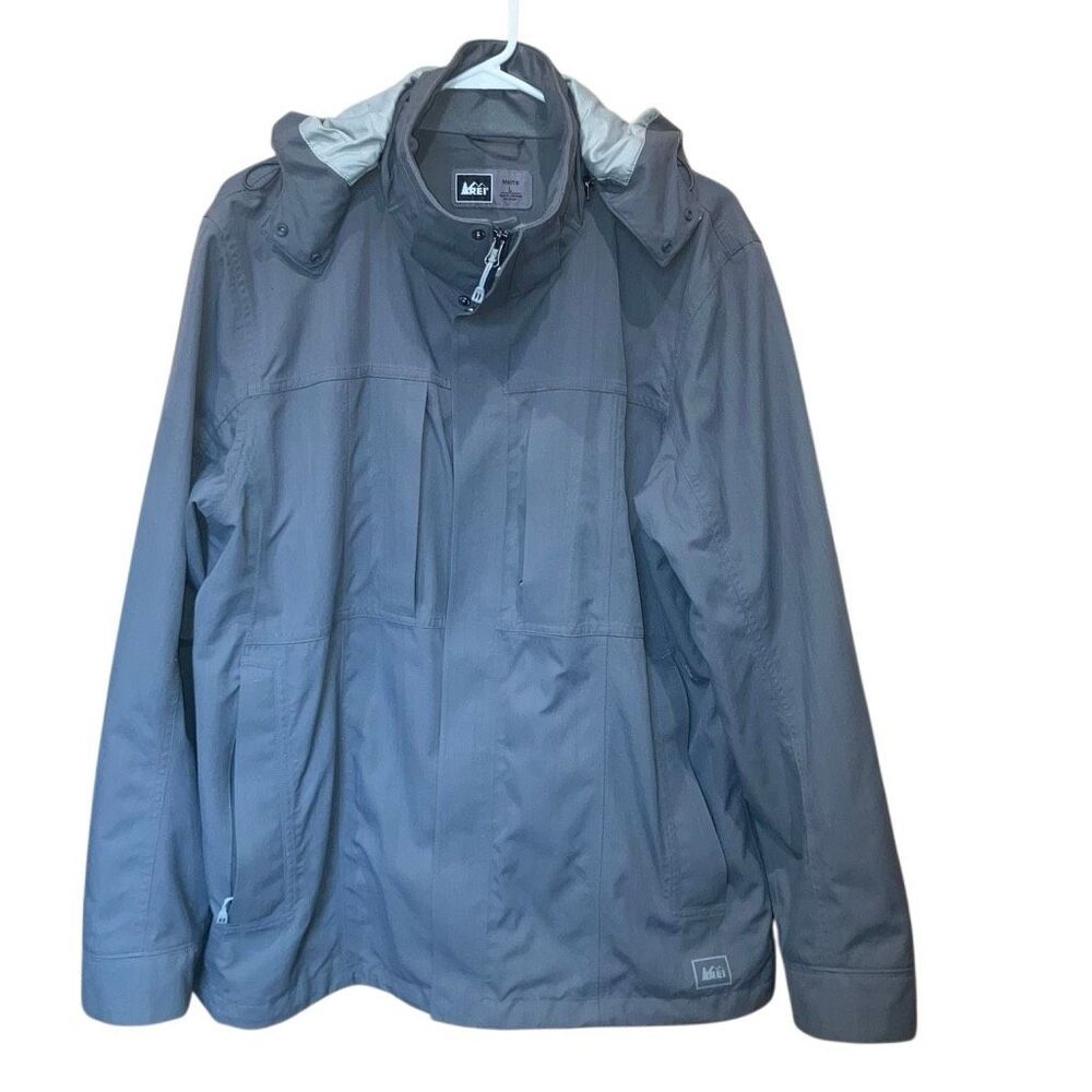 Rei Elements E1 Rain/Wind Breaker Jacket Men’s La… - image 1